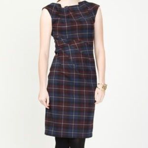 Le Chateau Plaid Shift Dress